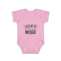 Baby Body Suit Easy Wearing For Newborns And Infants Toddler Mother Mom Mother's Day Motherhood Infant One-Piece Short-Sleeve Comfort Baby Shower Gifts 9months Light Pink