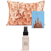 Disney x Kitsch Satin Pillowcase (Standard, Princess Party) & Sleep Mist Pillow Spray with Discount
