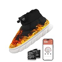 Heated Slippers For Women Men indoor Unisex Electric Heated House Shoes rechargeable with 7.4V Battery Electric Heating Slippers Foot Warmer heated Boots for Cold Winter
