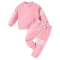 Aalizzwell Infant Baby Boys Girls Pullover Sweatsuit 0-24 Months