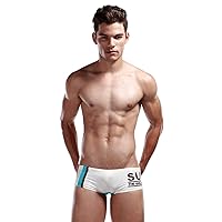 SEOBEAN Mens Swimwear Boxer Brief SURF pt Trunk Swim 2247