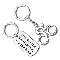 Cycling Gift Keychain Inspirational Biker Lovers Gift Bike Motorcycle Gifts Encouragement Gift for Cyclist Bike Riding Gift for New Driver Cycling Enthusiast Mountain Biker Gifts Christmas Graduation