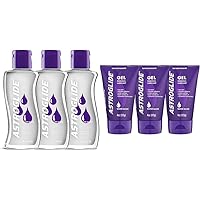 Water Based Lube (5oz) Pack of 3 and Astroglide Gel (4 oz) Pack of 3 Personal Lubricants