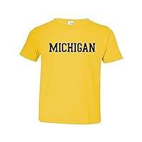 NCAA Basic Block, Team Color Toddler T Shirt, College, University