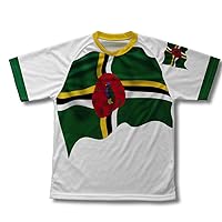 Dominica Flag Technical T-Shirt for Men and Women