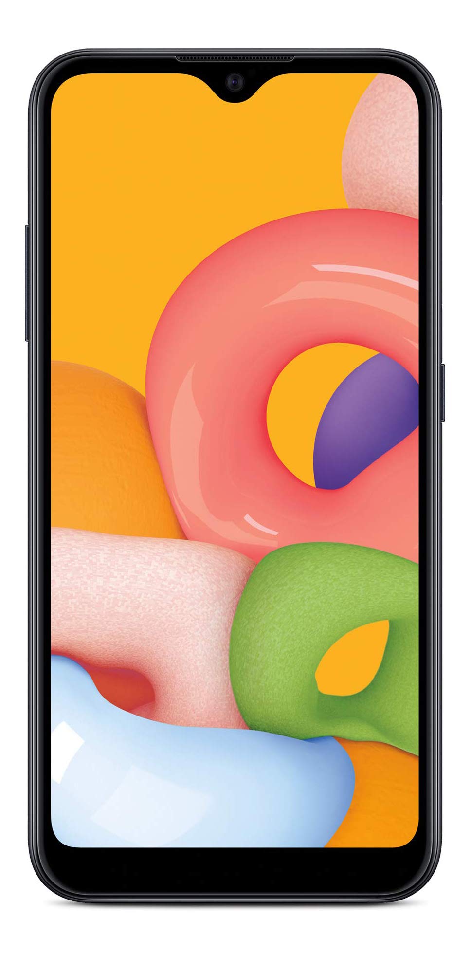 Total Wireless Samsung Galaxy A01 4G LTE Prepaid Smartphone - Black - 16GB - Sim Card Included -CDMA