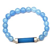 Blue Onyx 925 Sterling Silver Party Wear Bracelet