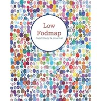 Low FODMAP Food Diary & Journal: Colorful Dots - Daily Track of Foods and Symptoms for IBS, Crohn's, Celiac Disease and Other Digestive Intolerance- Red Blue Purple