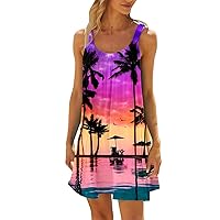 Womens Spring Dresses 2024,Women Beach Dress Solid Color Sleeveless Backless Camisole Beach Mini Sundress Party