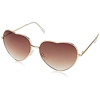 Circus by Sam Edelman CC358 Metal UV Protective Women's Heart Sunglasses. Trend-Right Gifts for Women, 65 mm