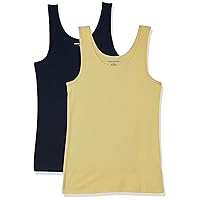 Amazon Essentials Women's Slim-Fit Tank, Pack of 2