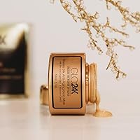 GLO24K Red Light Skin Rejuvenation Beauty Device for Face and Neck and GLO24K Timeless Nourishing Gold Mask.