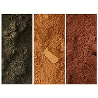colorare The ARDENNES Collection - Pack of 3 Natural Mineral Pigment (150 ml |5OZ EA): Ardennes Dark Umber | Ardennes Sienna | Ardennes Burnt Sienna