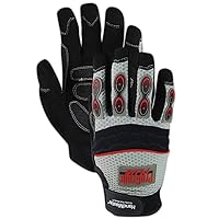 MAGID ProGrade Plus Synthetic Leather Work Gloves, 12 Pairs, Neoprene Finger Guards, XX-Large, Black