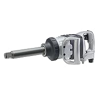 Ingersoll Rand 285B-6 1 Pneumatic Impact Wrench - Heavy Duty Torque Output, 6 Inch Extended Anvil, 1 Inch, 2 Handles, High Precision, Accessibility, Control, Gray