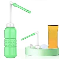 2in1 Portable Bidet,Handheld Hygiene Refresher,Reusable Travel Butt Cleaner,Douche Bottle for Women,Peri Bottle,Vaginal Cleaner for Personal Hygiene/Postpartum Care/Perineal Recovery(Green)……