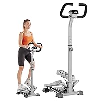 FLYBIRD Stepper with Handlebar, Stair Stepper for Exercises for Leg Workout, 330LB Weight Capacity, Super Quiet Space-Saving Home Cardio Machine Suitable Beginners/Seniors/Adults