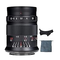 7artisans 60mm F2.8 II APS-C Macro Lens Manual Focus for Canon EF-M Mount EOS M1 M2 M3 M5 M6 M10 M50 M100 M200 Cameras