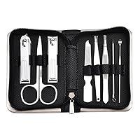 Nail Clippers 8-Piece Set, Stainless Steel Nail Clipper Set, Decoration Foot Knife, Household Tools