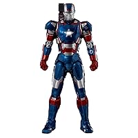 threezero Marvel Studios The Infinity Saga: Iron Patriot 1:12 Scale DLX Collectible Figure,Multicolor,3Z02570W0