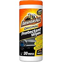Original Protectant Wipes by Armor All, Car Interior Cleaner Wipes with UV Protection to Fight Cracking & Fading, 30 Count