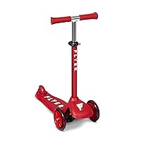 Flyer Glider Jr., Lean to Steer Toddler Scooter, Red, for Kids Ages 2-5 Years