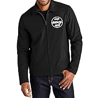INK STITCH Men J417 Custom Personalized Add Your Logo Text Embroidery Mechanic Soft Shell Jackets