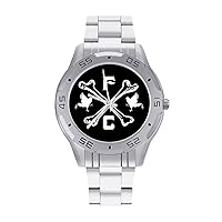 The Fighting Cocks Stainless Steel Band Business Watch Dress Wrist Unique Luxury Work Casual Waterproof Watches
