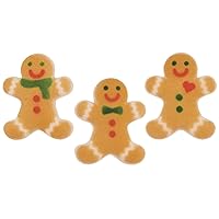 Sugar Dec-Ons® Gingerbread Man Assortment Sugar Cake Decorations, Ready to Use Edible Cupcake Toppers, 90 Shaped Decorations