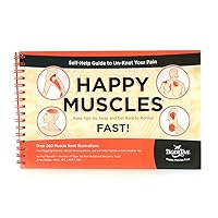 Self-Help Guide to Happy Muscles, Un-Knot Your Pain Book, 250 Pain-Mapping Muscle Knot Illustrations