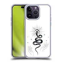 Officially Licensed Haroulita Snake Celestial Tattoo Soft Gel Case Compatible with Apple iPhone 14 Pro Max and Compatible with MagSafe Accessories