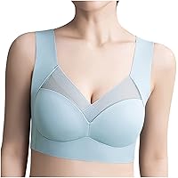 High Impact Sports Bras for Women Plus Size No Underwire Wirefree Workout Tops Push up Bra Comfort Seamless Wireless Bra