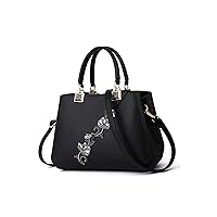 GyLazhuziznsstb Bag, Embroidery Messenger Bag for Women Leather Handbags for Women Housewife Handbag Women Bag (Color: A)
