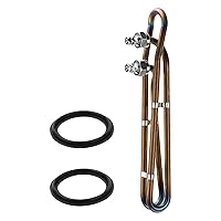 5.5KW 240V Titanium Flo-Thru Universal Heating Element, Hot Tub Heater Element with Mounting Hardware Replacement for Balboa Spa Heater Element, Applicable in Spas Electric Heaters Or Swimming Pools