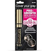 Pro-Growth Hair Touch-up with Castor Oil - Black