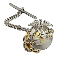 US Marine Corps Officer Tie Tac - 2 Tone - Gold & Silver Emblem by Vanguard
