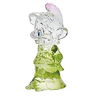 Enesco FACETS Disney Snow White and The Seven Dwarfs Dopey Miniature Figurine, 3.5 Inch, Green