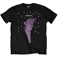 David Bowie T Shirt Dots Logo Blackstar Official Mens Black