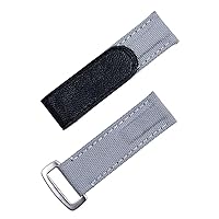 Nylon Fabric Leather 20mm Colorful Watchband for Rolex Strap Daytona Submariner GMT Yacht-Master Bracelet Watch Band (Color : Grey SIL Buckle, Size : 20mm)