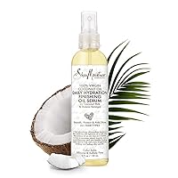 SheaMoisture 100% Virgin Coconut Oil For All Hair Types Daily Hydration Finishing Oil Serum Silicone-Free 4 Fl oz