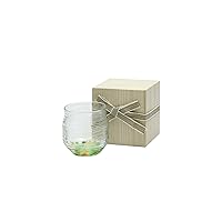 Friction Pegs Rock Glass Green (Wooden Box) 14979
