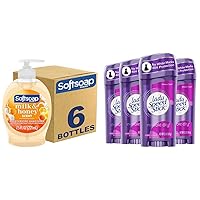 Softsoap Hand Soap Milk Honey 7.5oz 6 Pack and Lady Speed Stick Antiperspirant Deodorant Shower Fresh 2.3oz 4 Pack