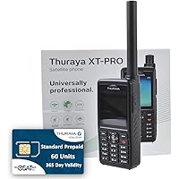 Thuraya XT Pro Satellite Phone & Standard SIM with 60 Units (40 Minutes) with 365 Day Validity