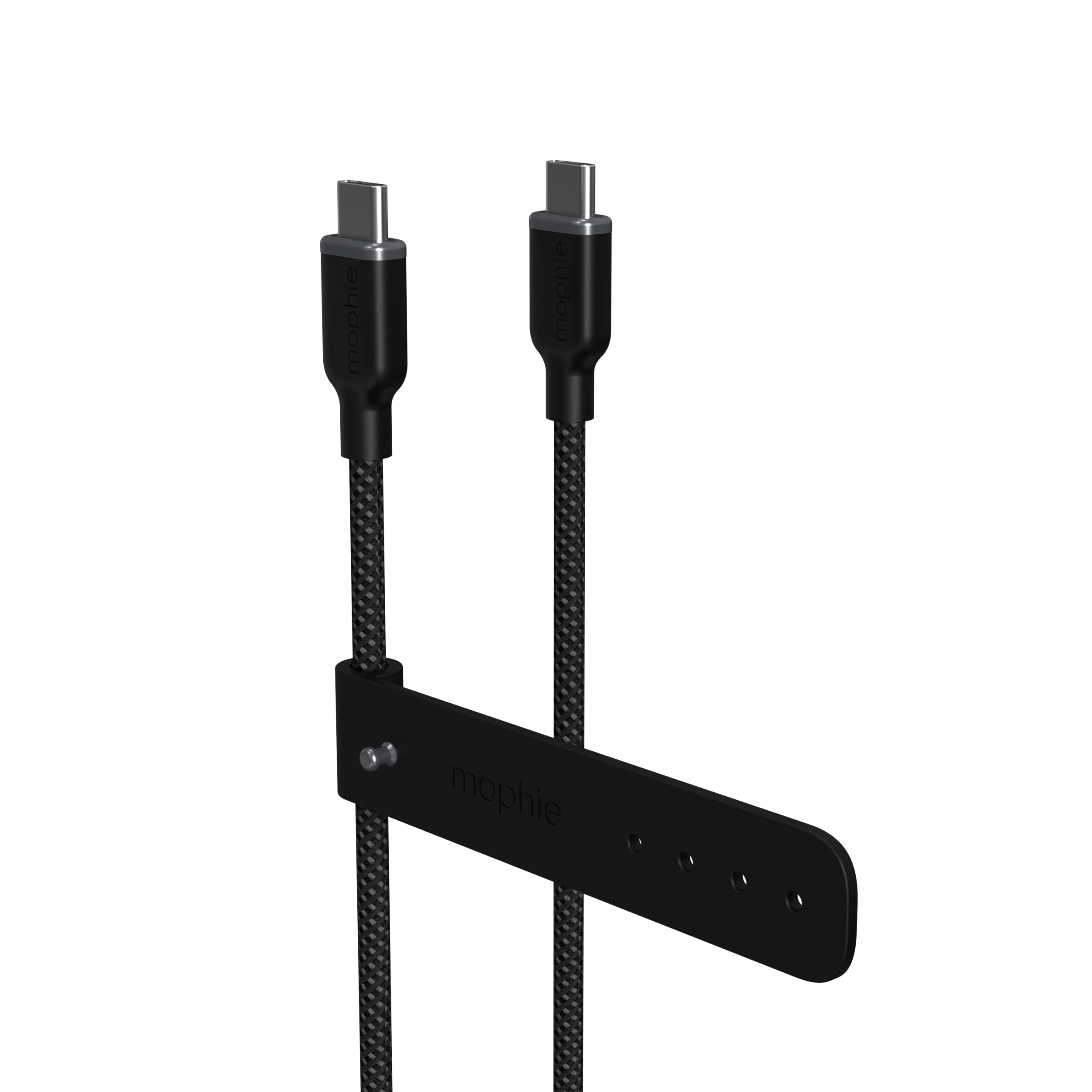 mophie Charge Stream USB-C to USB-C 2m/6ft Cable - 60W Power Delivery, Enduraflex Silicone, Ultra-Durable Braided Design for Everyday Use