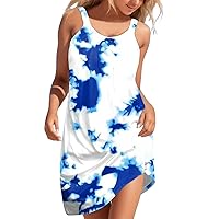 Wedding Guest Dresses for Women Summer Long,Women Vintage Bohemian Daily Summer Casual Sleeveless Pullover Dres