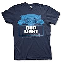 Bud Light Officially Licensed Label Logo Mens T-Shirt