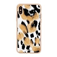 iPhone Case Designed for The Apple iPhone iPhone XR, Primal Print (Cute Leopard) - Military Grade Protection - Drop Tested - Protective Slim Clear Case