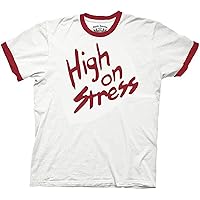 High On Stress White T-Shirt Tee