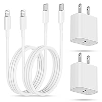 iPhone Charger Fast Charging Block,[MFi Certified] Wall Charger Plug and 6ft USB C to Lightning Cable Cord, Type C Power Adapter Cube Brick Box for iPhone 14 Pro Max/14/13 Pro/12 Mini/12/11/iPad