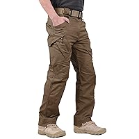LABEYZON Men's Casual Cargo Work Pants Outdoor Lightweight Military Tactcial Pants for Men with 9 Pockets